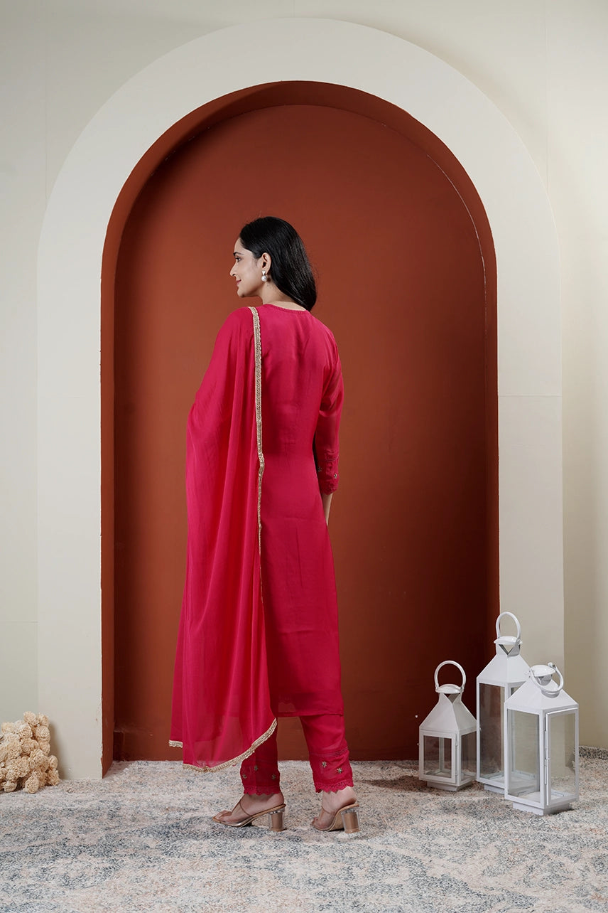 Meher Silk Suit Set of Three