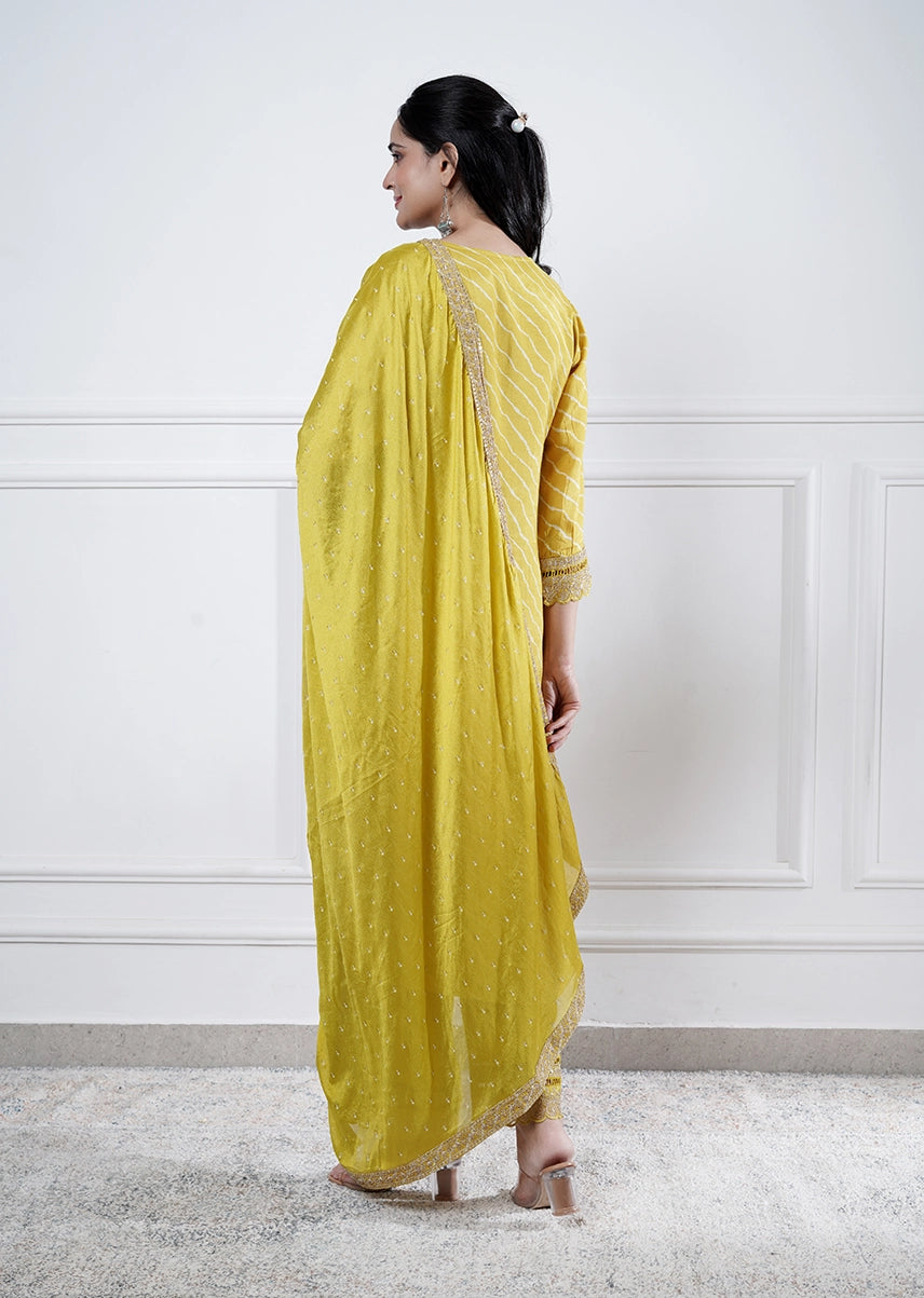 Iris Silk Suit Set Trio