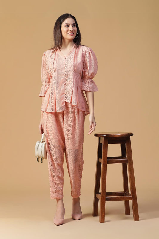 Butterfly Peach Co-ord Set