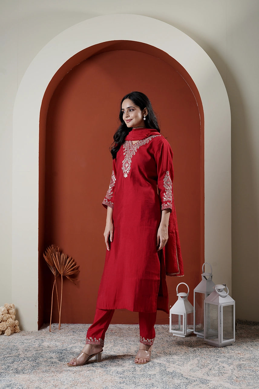 Anamika Embroidered Suit Set