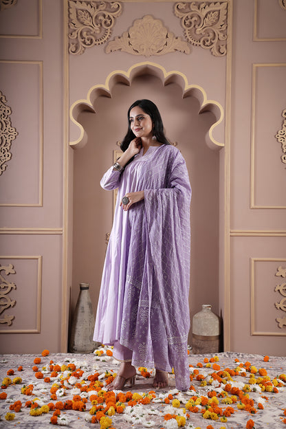 Niharika cotton suit set trio