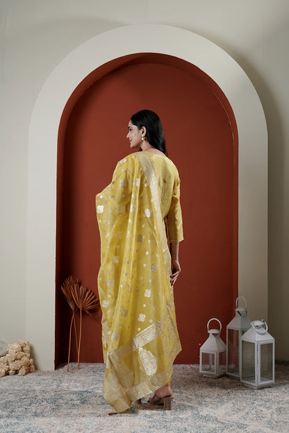 Marigold Silk Suit Set of Three